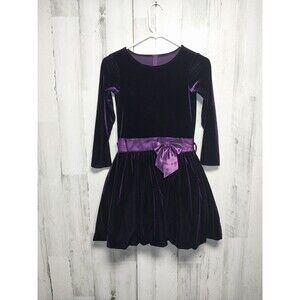 Swea Pea & Lilli Girls Size 10 Purple Velvet Dress